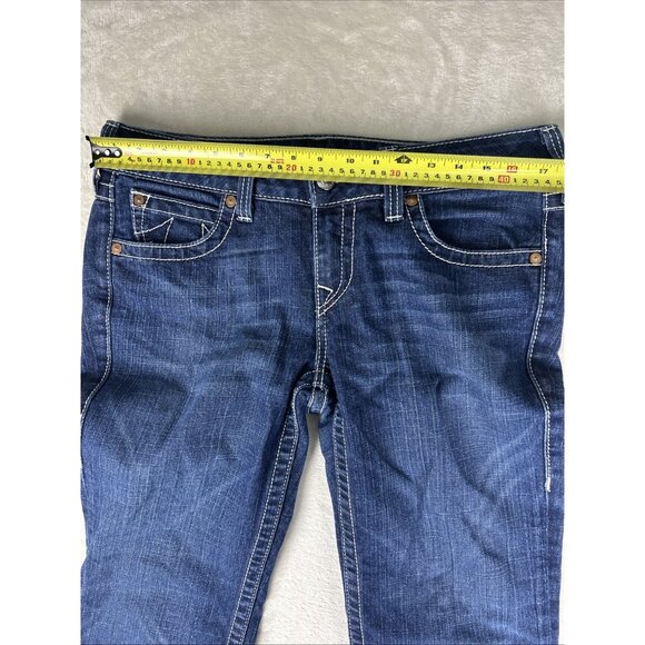 True Religion Becky Boot Cut Jeans Womens Size 32 Western Rodeo School Denim USA - Picture 6 of 14